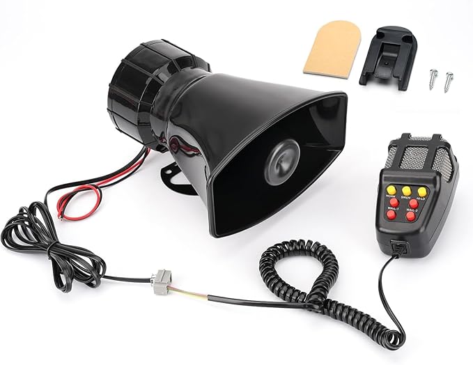 AutoBizarre 7 Tone Siren Horn Hooter with Mic For All Cars, Trucks, Mini Trucks, Vans, Bikes - Loud Siren With 7 Different Great Sounds - Image 3