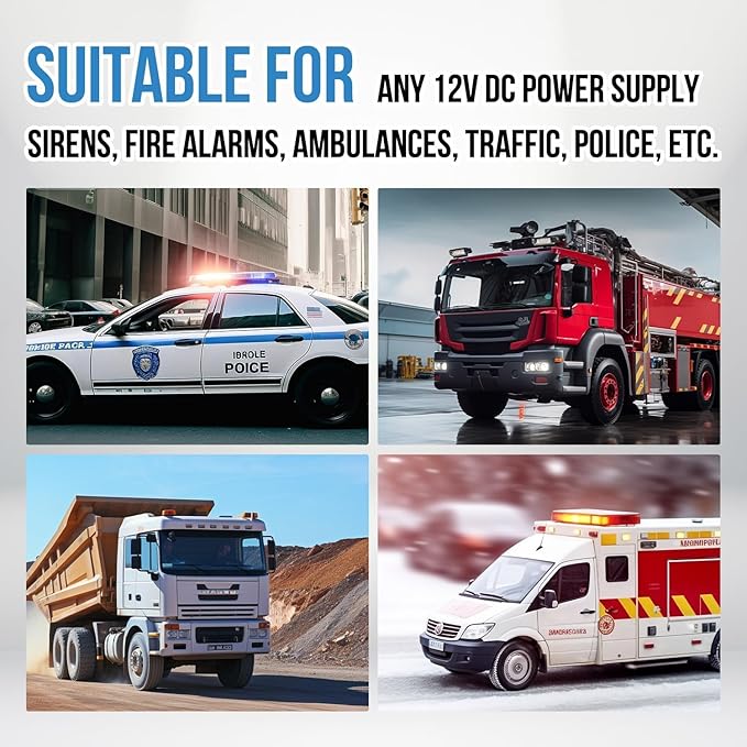 AutoBizarre 7 Tone Siren Horn Hooter with Mic For All Cars, Trucks, Mini Trucks, Vans, Bikes - Loud Siren With 7 Different Great Sounds - Image 5